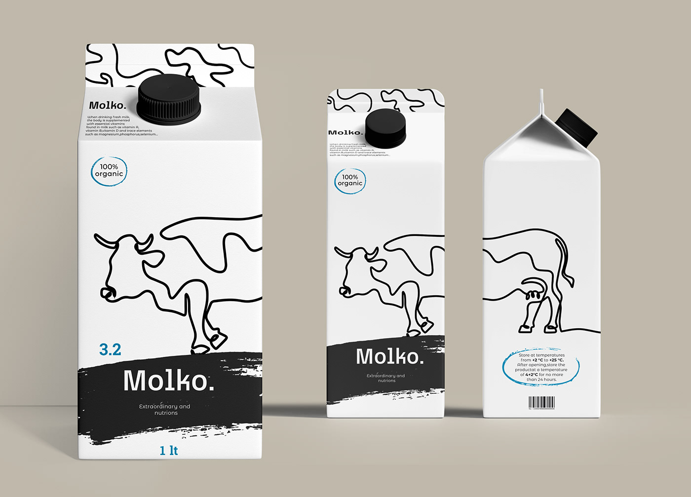 brand identity Packaging MILKPRODUCT packaging design branding  identity visual MilkPackaging