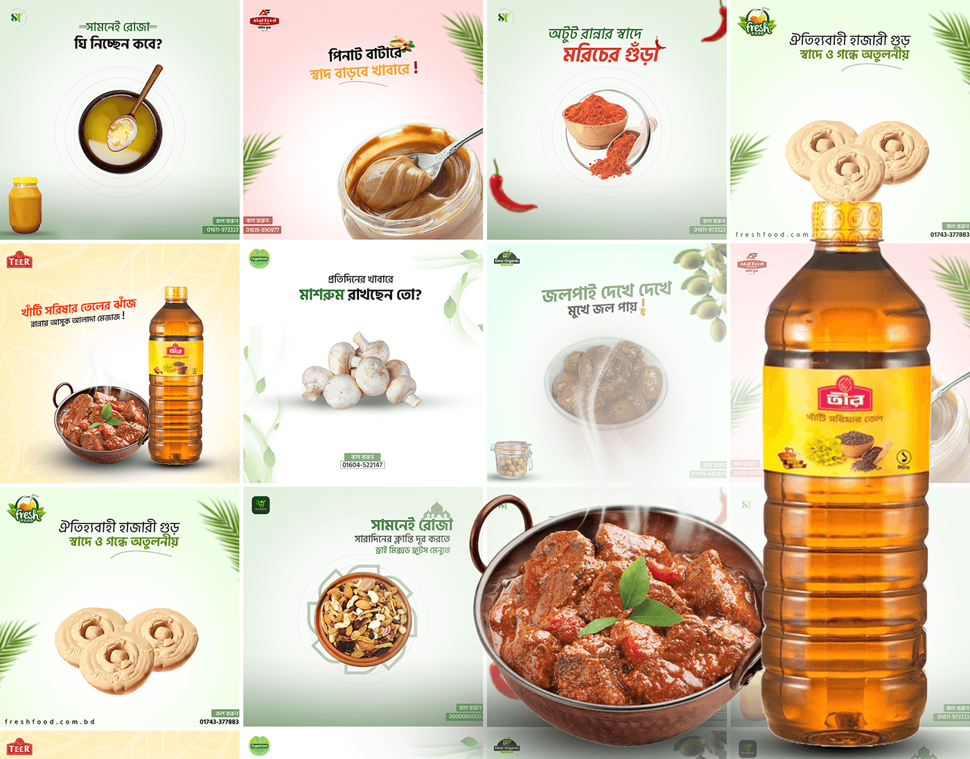 organic Food  Social media post Socialmedia product design  product Advertising  Ecommerce ghee fcommerce
