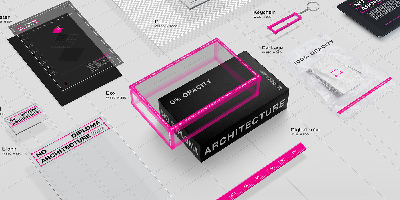 digital future branding  no diploma architecture future graphic design  Logotype Corporate Identity Packaging Intuos