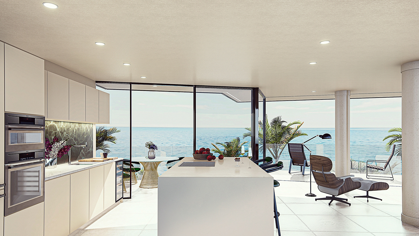 3D architecture D5 Render Interior kitchen design lumion modelling Render SketchUP visualization