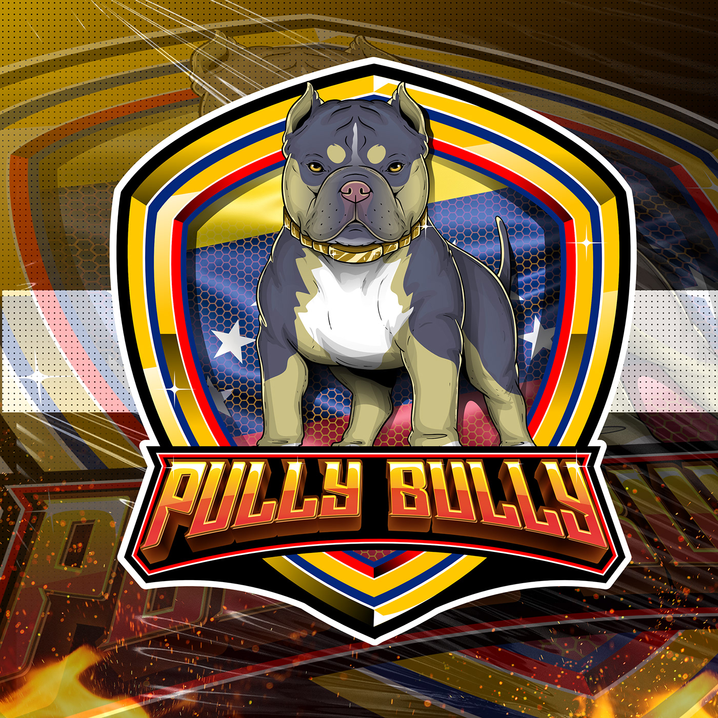 American Bully EXOTIC BULLY kennel logo French Bulldog english bulldog Pet bullies bully dog kennel