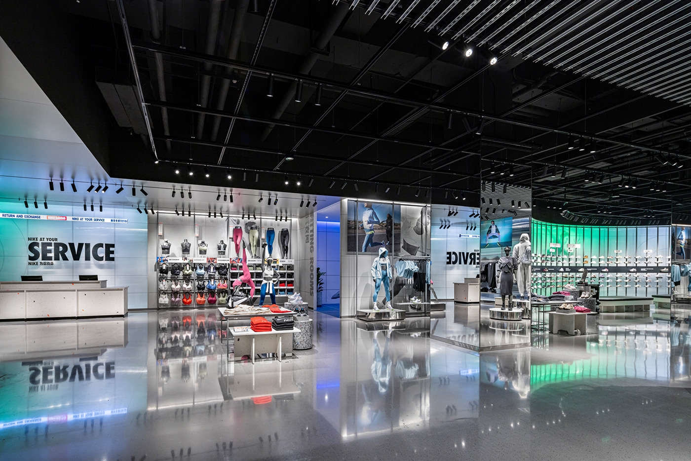 interior design  Nike Retail sport