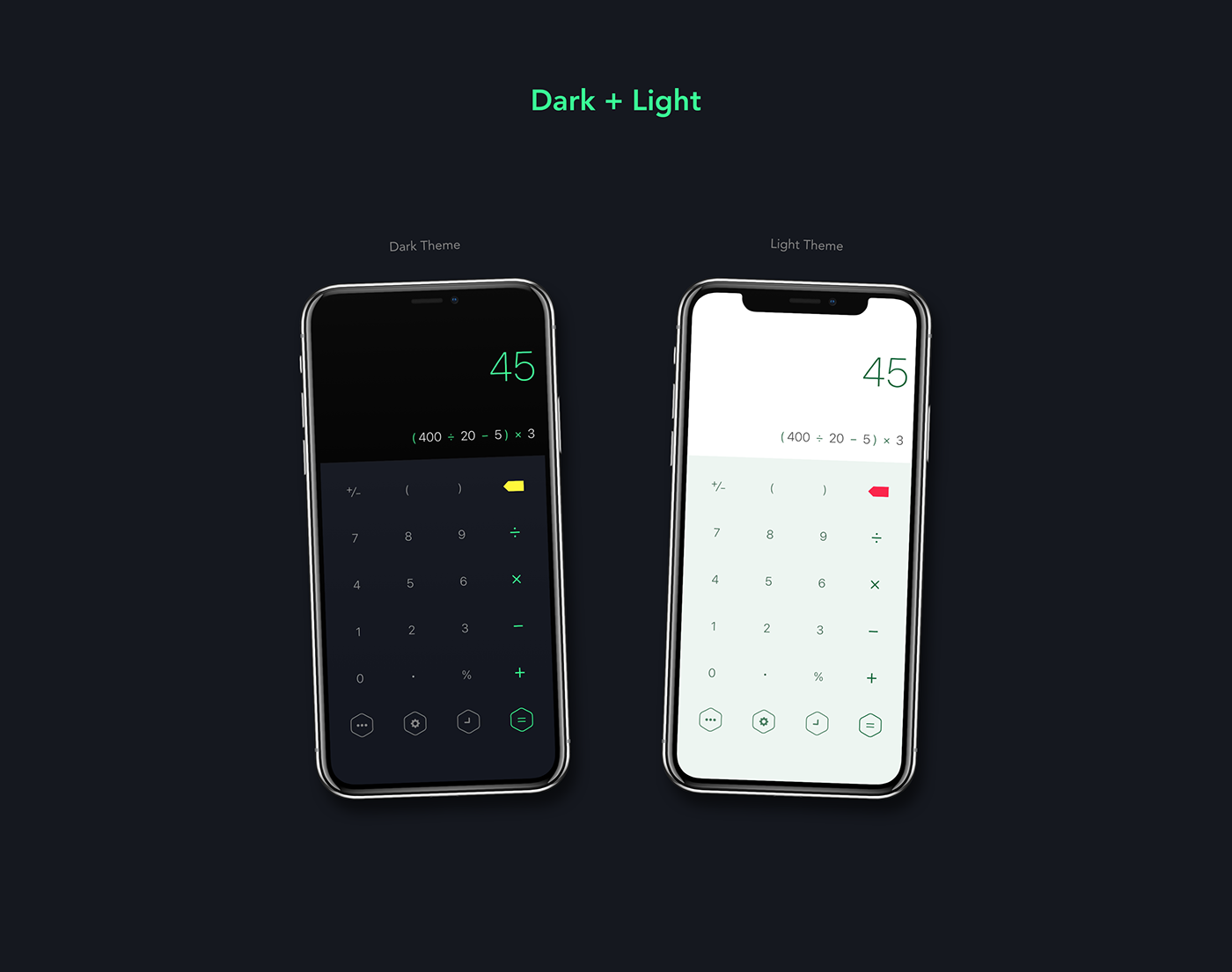 iphone ios apple design clean UI ux minimalist black flat