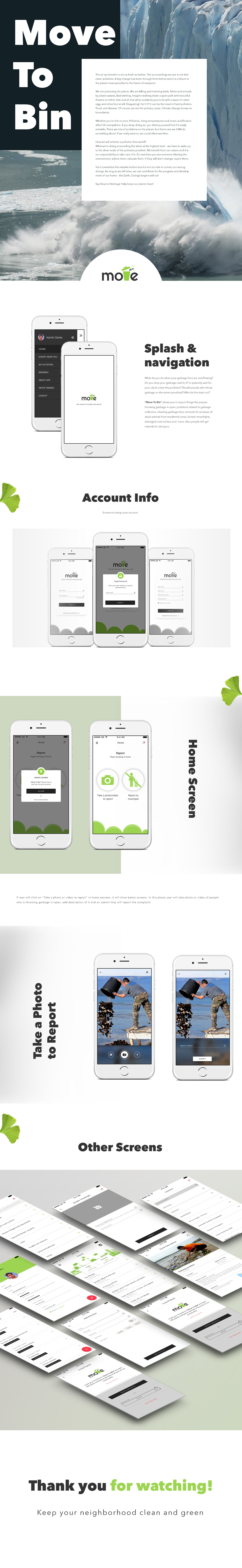 uxui mobile inspiration design android ios appapplication graphics climate pollution