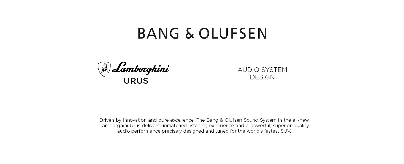 Bang & Olufsen lamborghini Urus huemen sound Audio automotive   design parametric Interior