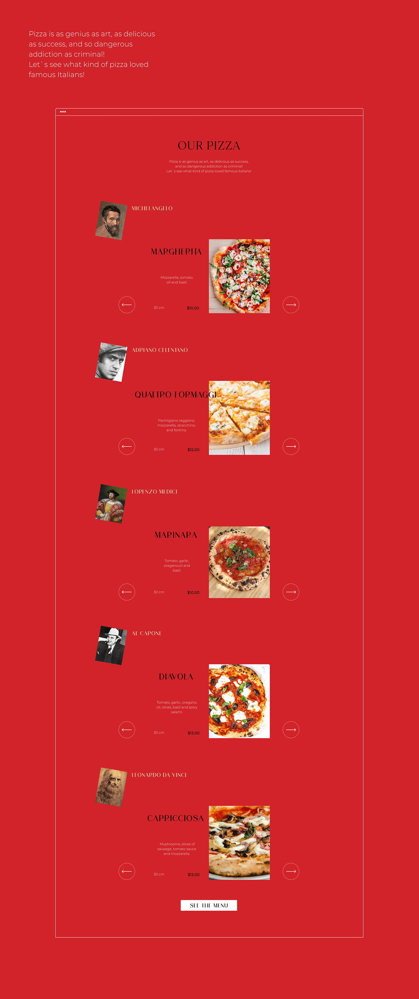 concept restaurant shop UI ux UX/UI Designer Web Design 