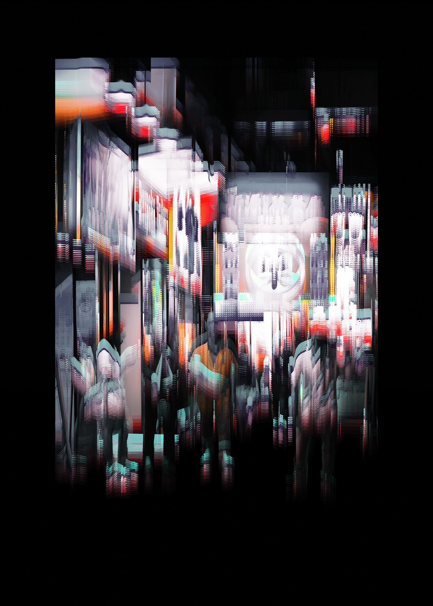 abstract city color dark Digital Art  hongkong light night Street Urban