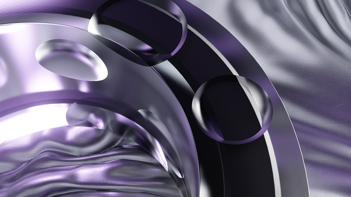 3D abstract c4d cloth crystal ewan honor houdini metal