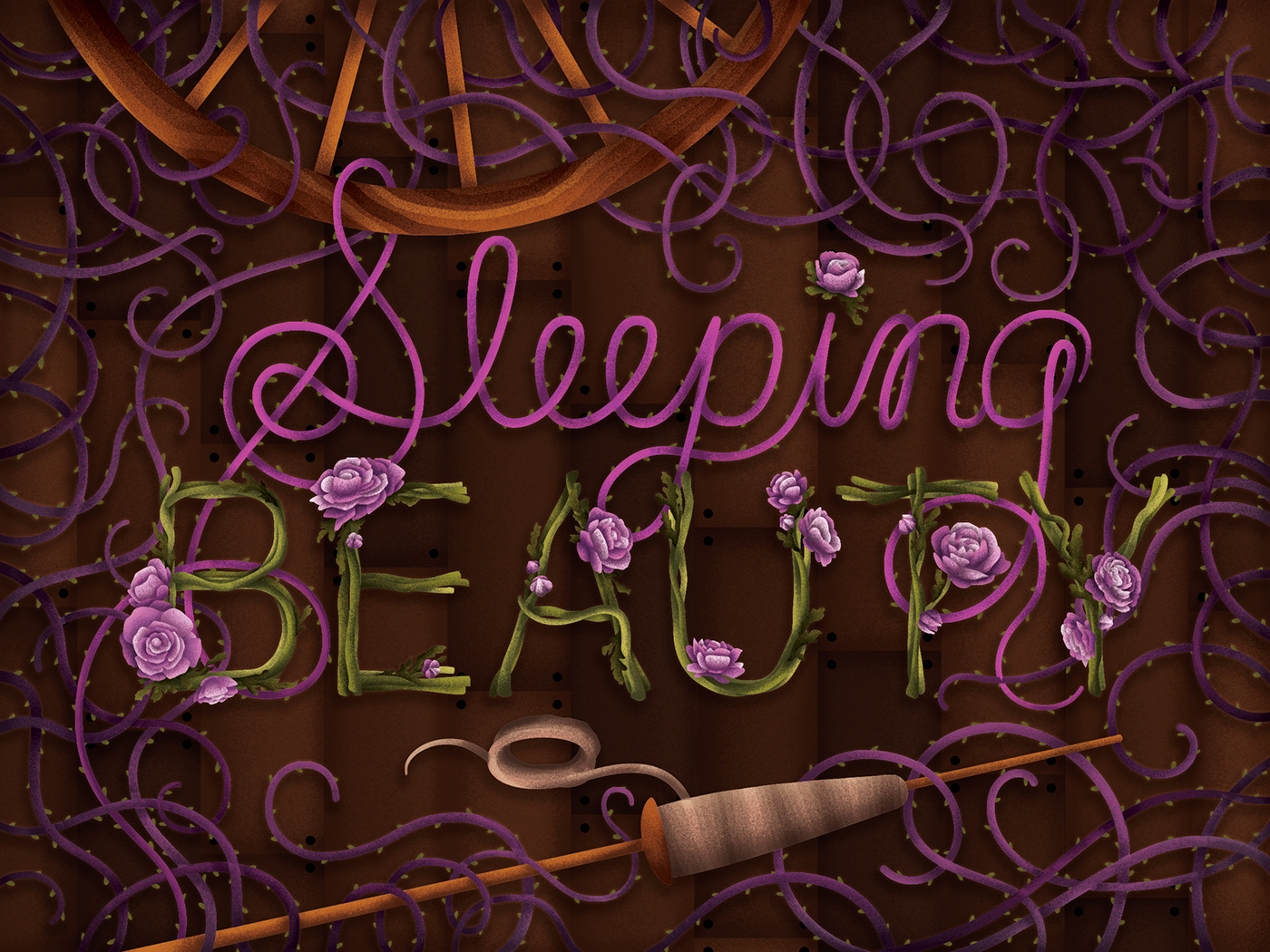 fairytale sleeping beauty alice in wonderland cinderella rapunzel disney lettering