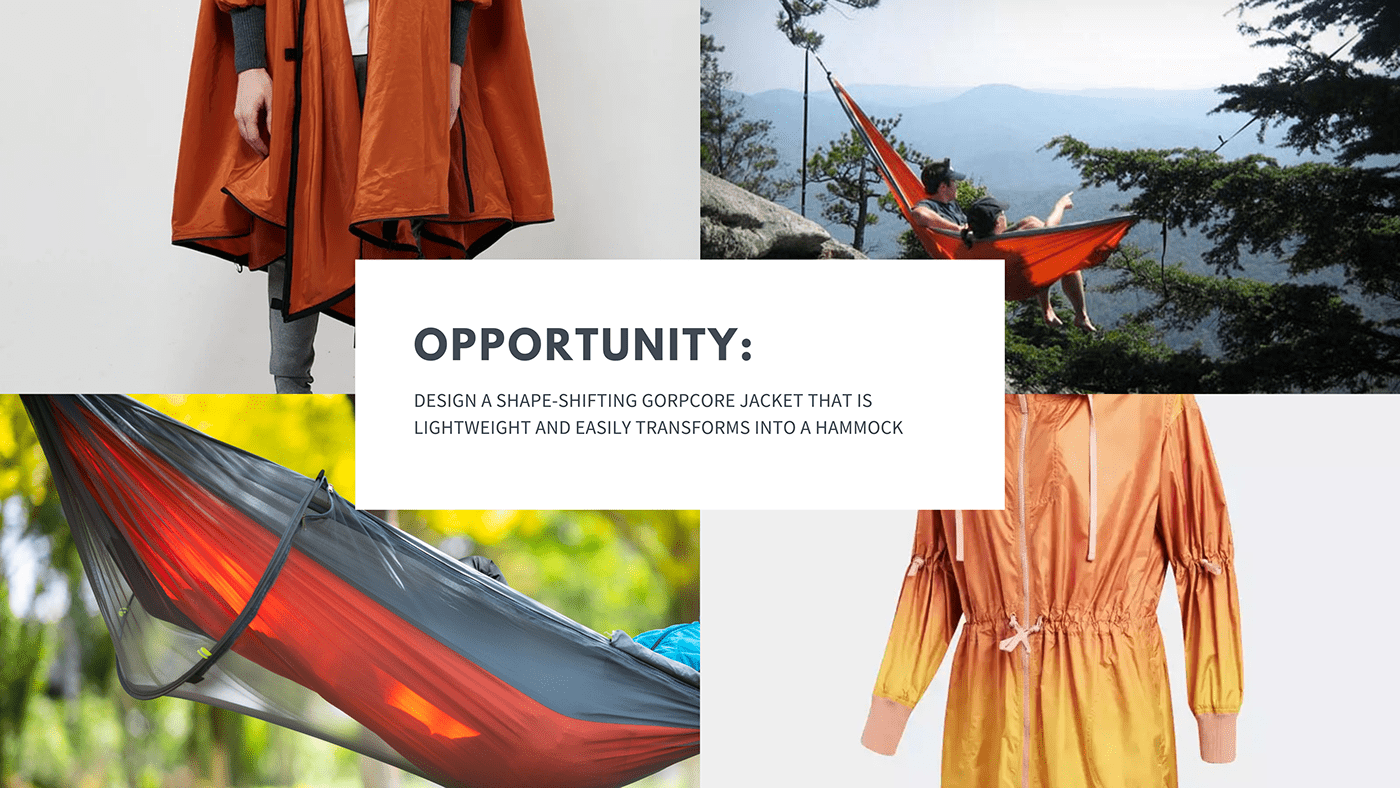 Hammock butterfly camping Fashion  hiking industrial design  jacket outdoors product design  sewing