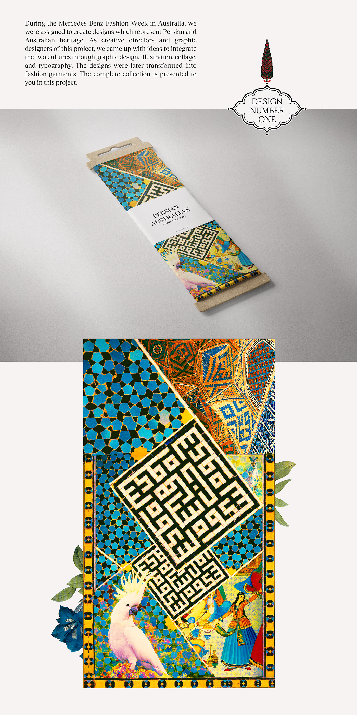 Australia FASHFEST fashion week heritage Iran Mercedes Benz Fashion textile design  collage collageartwork culture