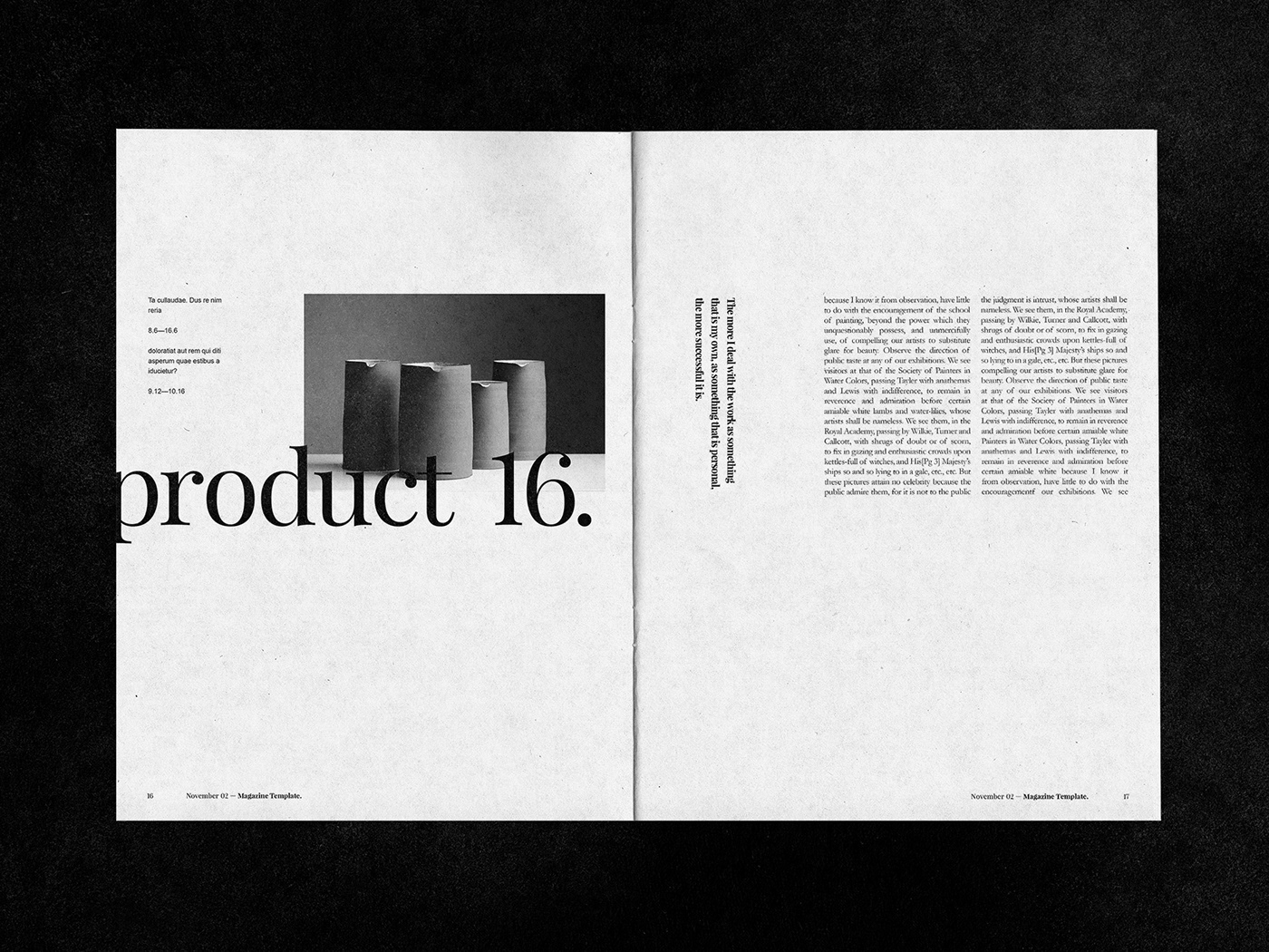editorial design  indesign template Layout Design Magazine design magazine template minimal Minimalism typography   editorial magazine