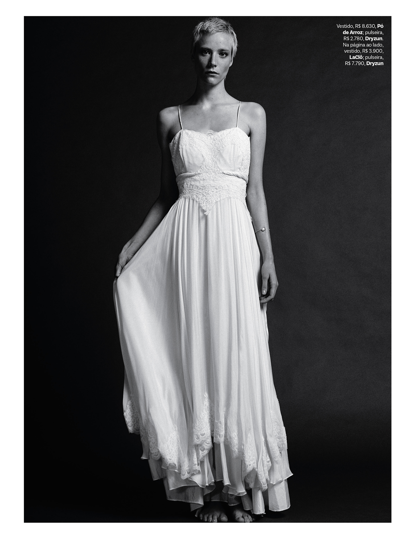 vogue bridal slip dress fashion editorial fashion design wedding black and white fashion production models