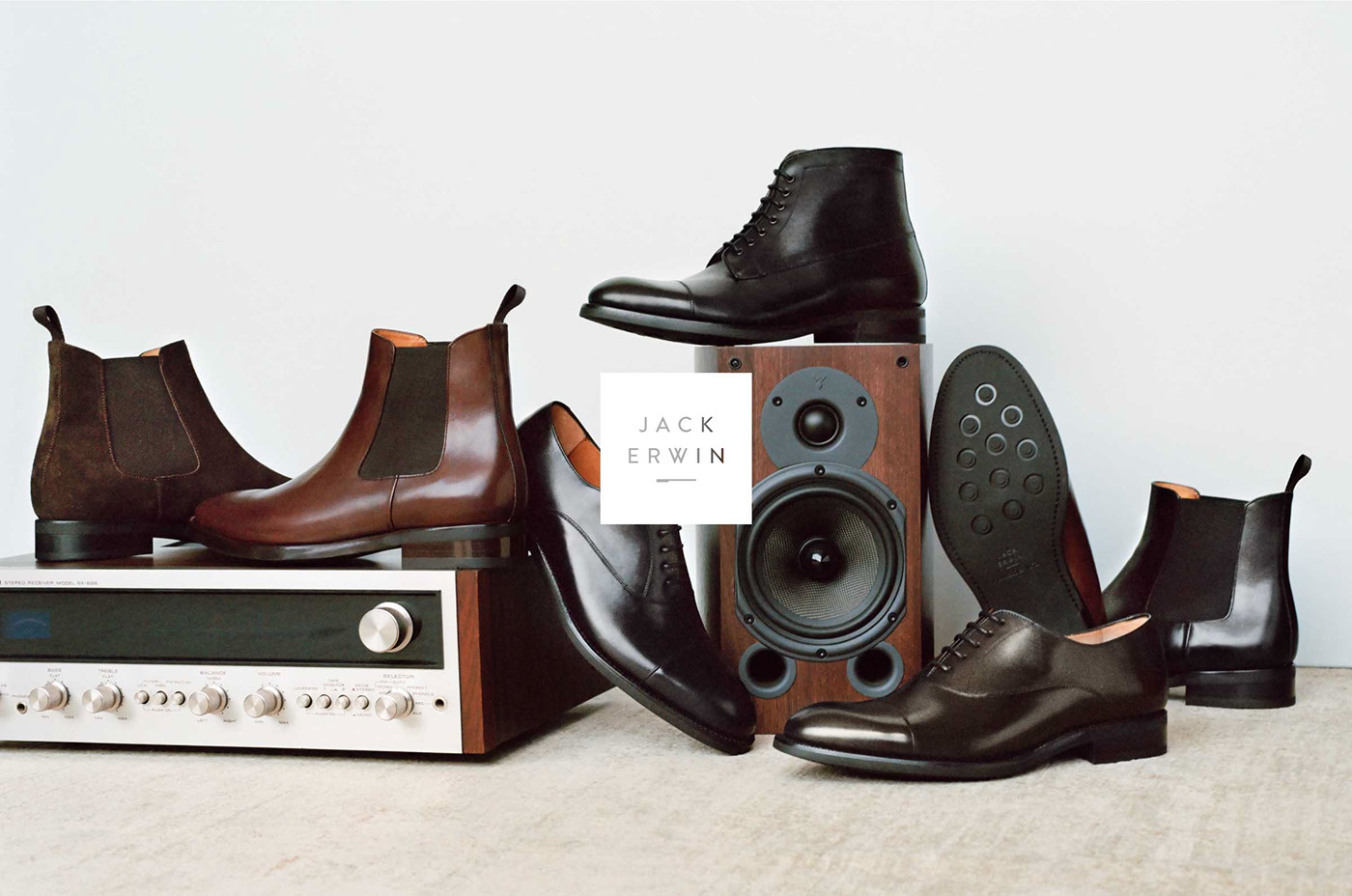 art direction  jack erwin joss mckinley shoes Advertising  luxury campaign living room setdesign