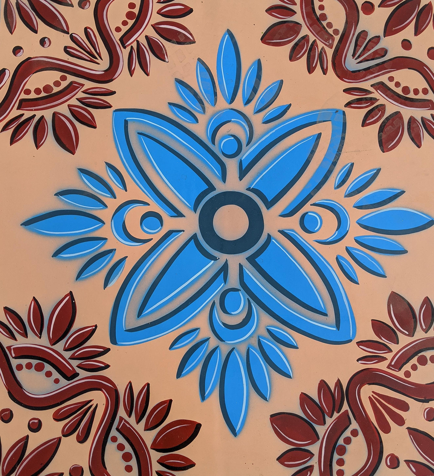 fine art Mandala Motif Design pattern