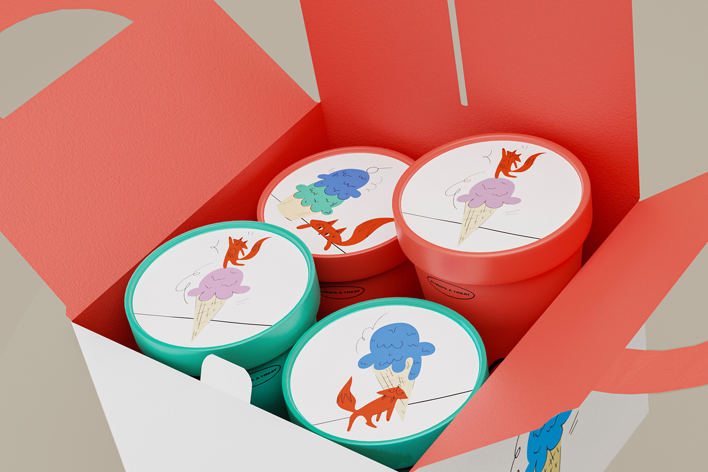 design Packaging ice cream restaurant brand identity Logo Design adobe illustrator ILLUSTRATION 