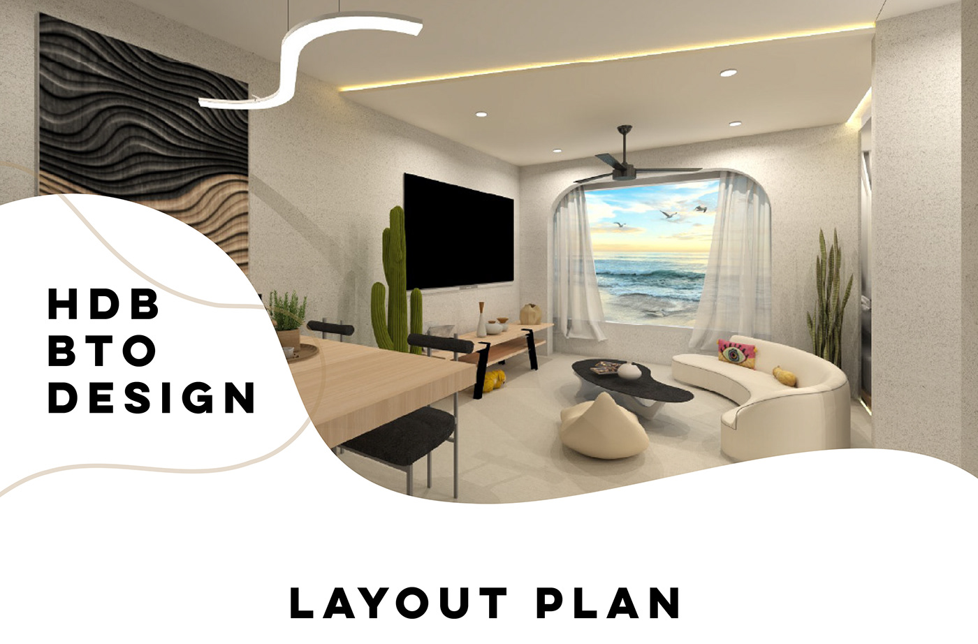 interior design  SketchUP architecture 3D Render visualization hdb modeling modern Layout