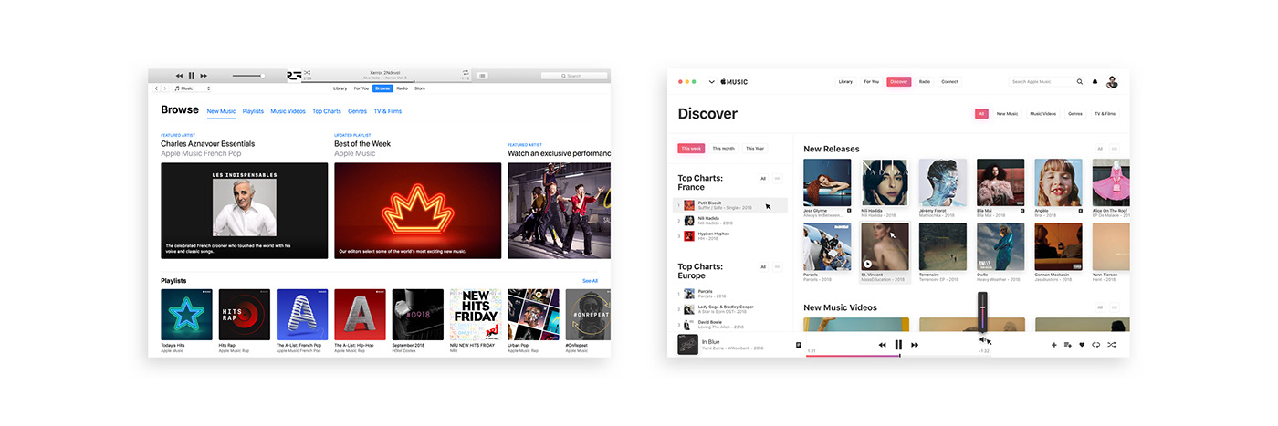 music app apple UI ux Case Study Web mobile desktop clean