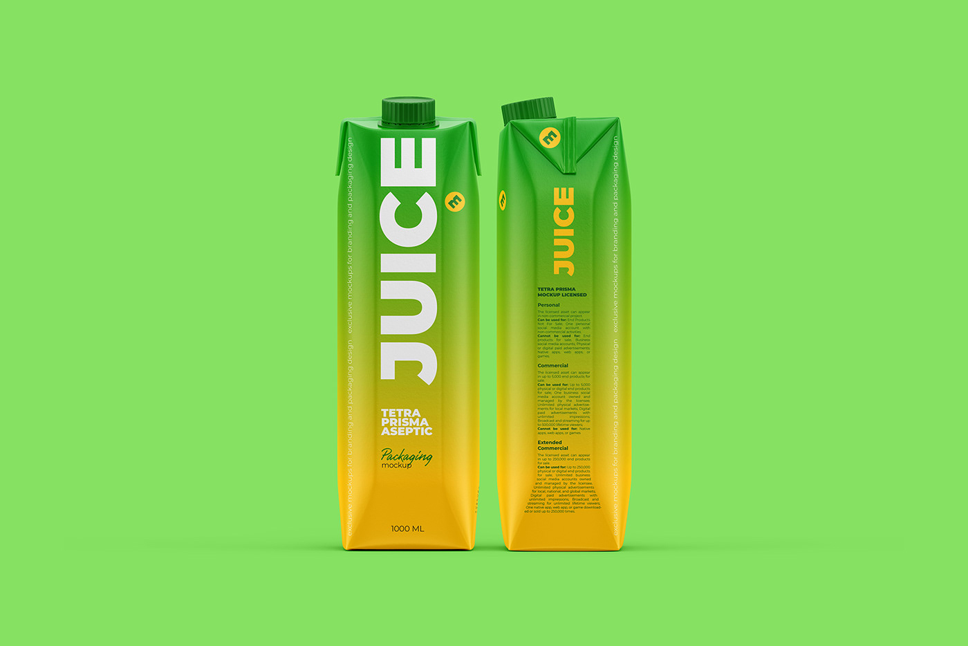 free mockup  juice Mockup mockups package Packaging psd template tetra prisma TetraPak