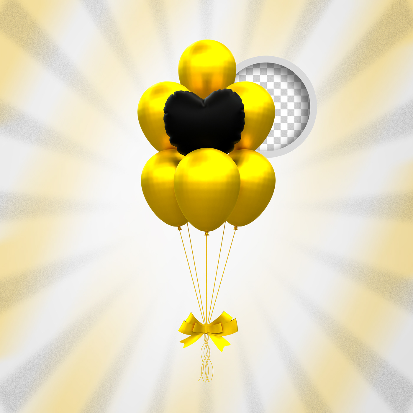 balloon Love cute party 3d modeling blender 3D Render visualization