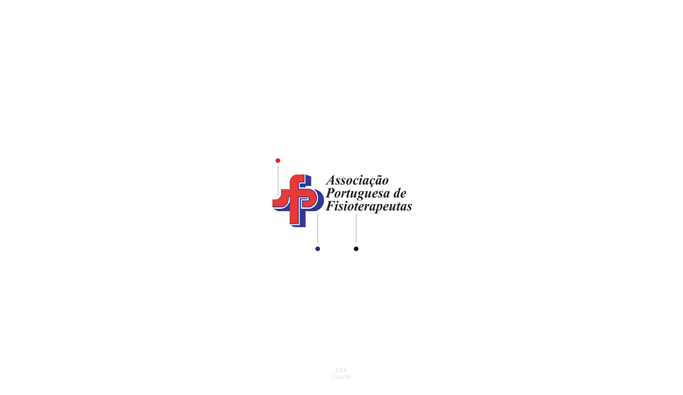 associação portuguesa fisioterapeutas red blue Rebrand