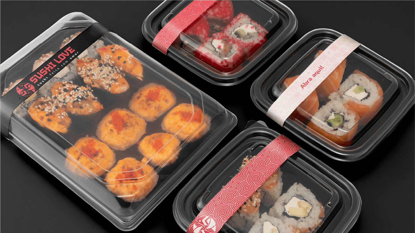 brand delivery design embalagem japan logo marca restaurant Sushi sushi bar