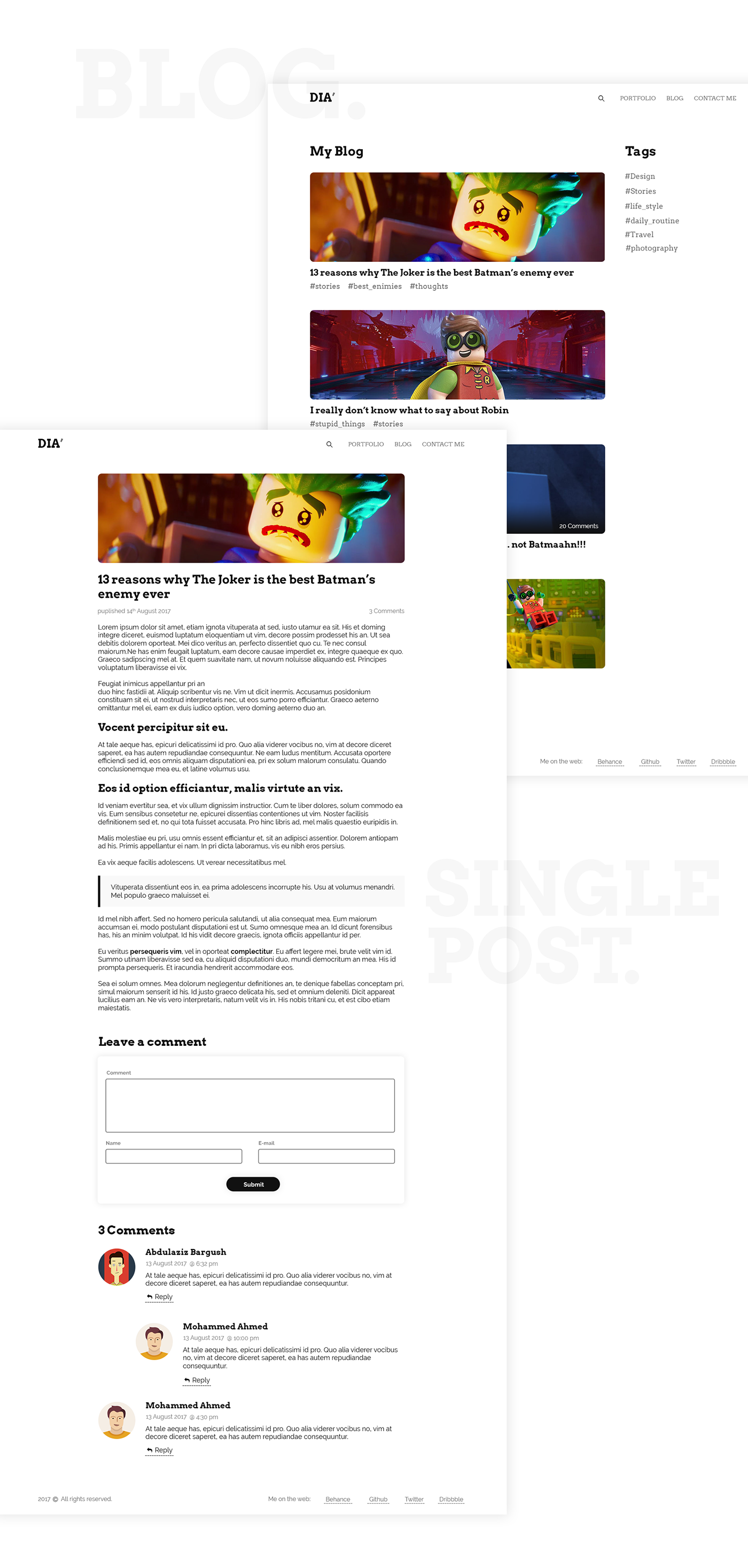 wordpress free portfolio personal Theme