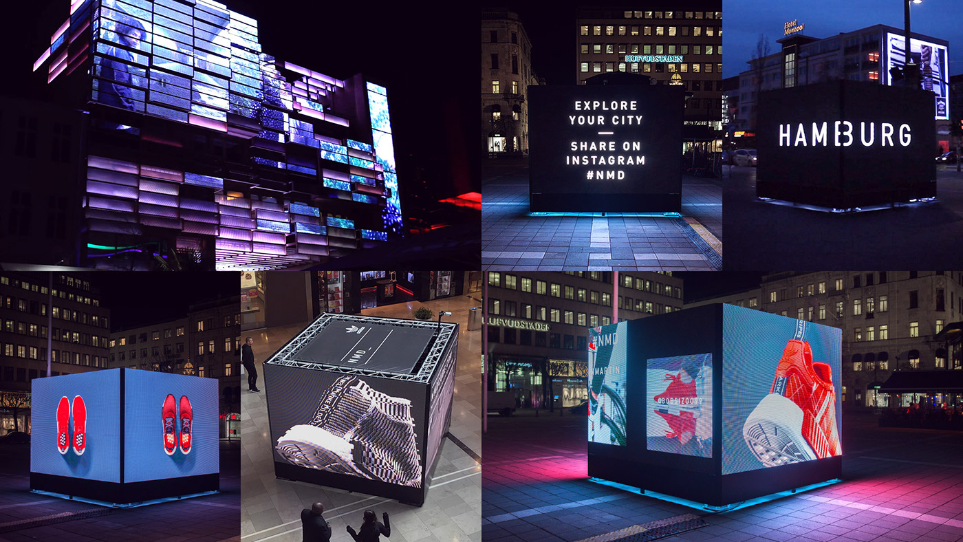 installation led adidas your majesty shoe NMD instagram Unreal Engine Experiential Event