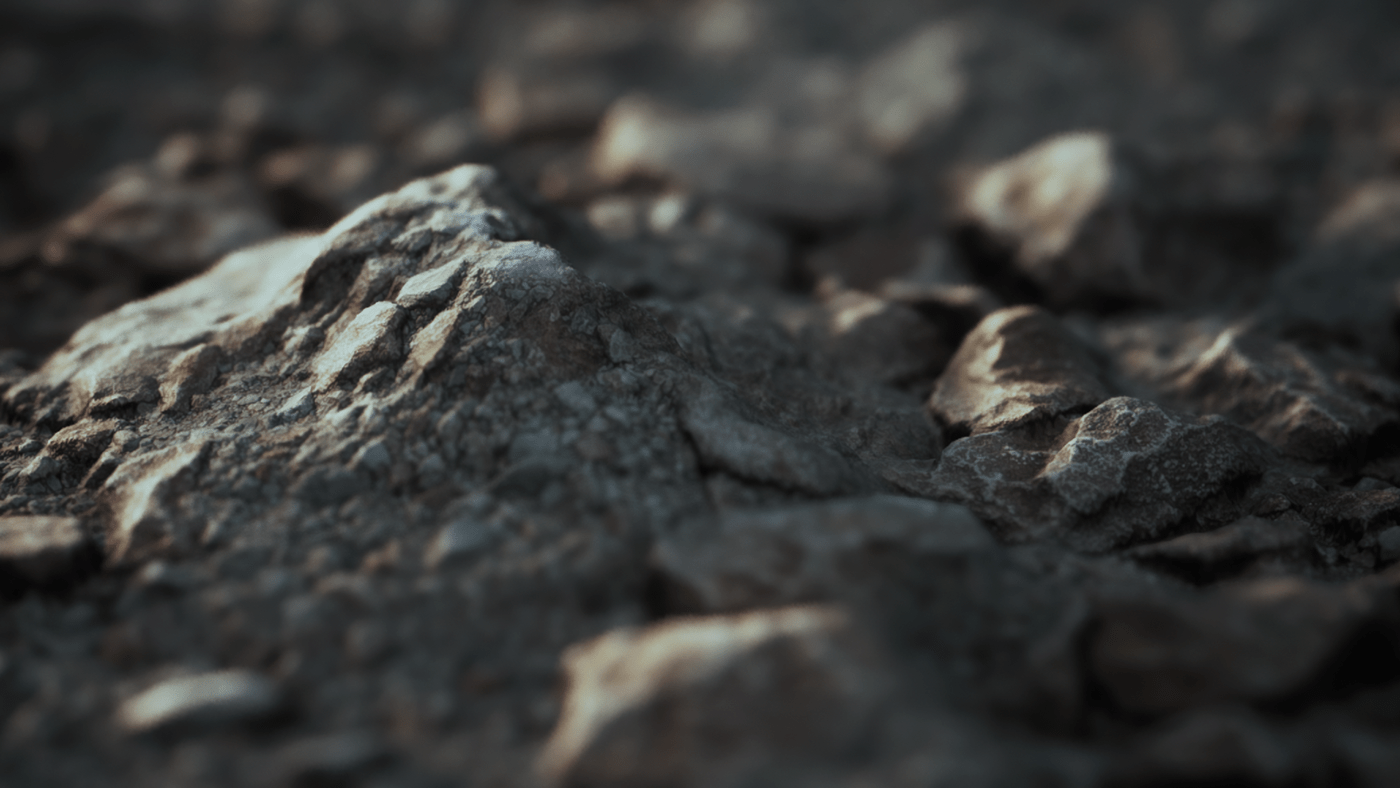 CGI close-up dark octane rock SKY Sun terrain Unreal