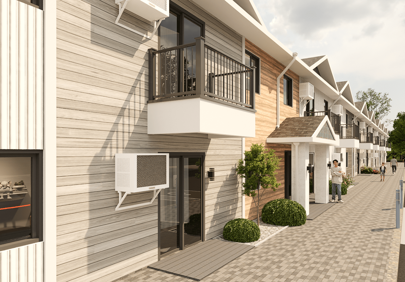 visualization exterior design architecture apartments