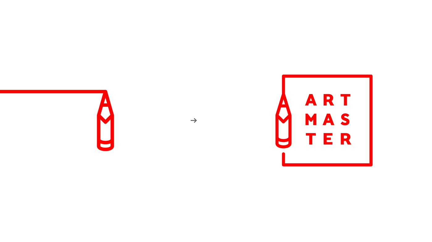 Adobe Portfolio logo branding  identity Advertising  Production art pencil idea graphic