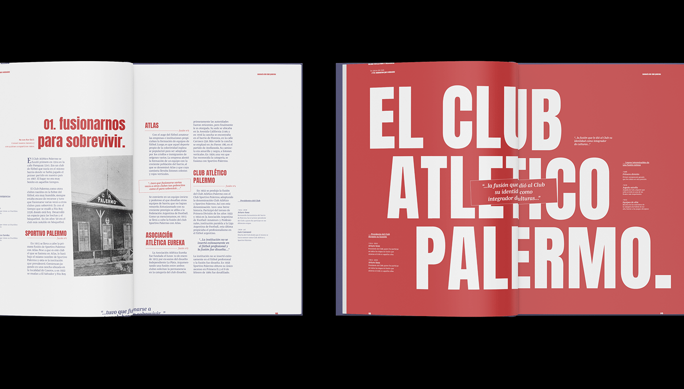 editorial book Memorial Palermo typography   collage fotball
