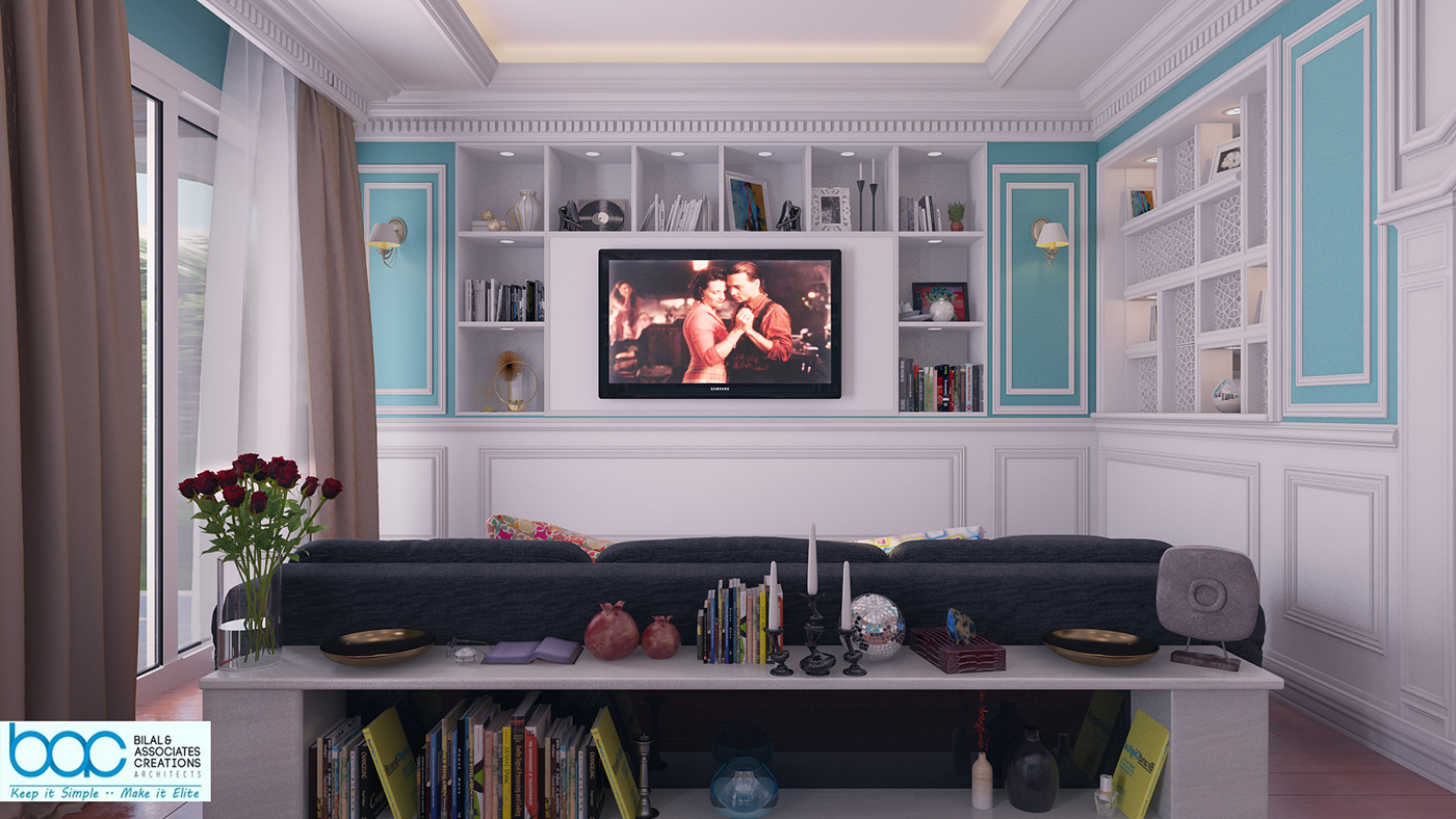 Eslam Hamed 3D Interior MAX egypt design vray Classic pano colorful