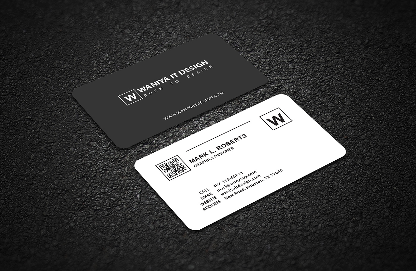 business card creative business card minimalist business card Modern Business Card