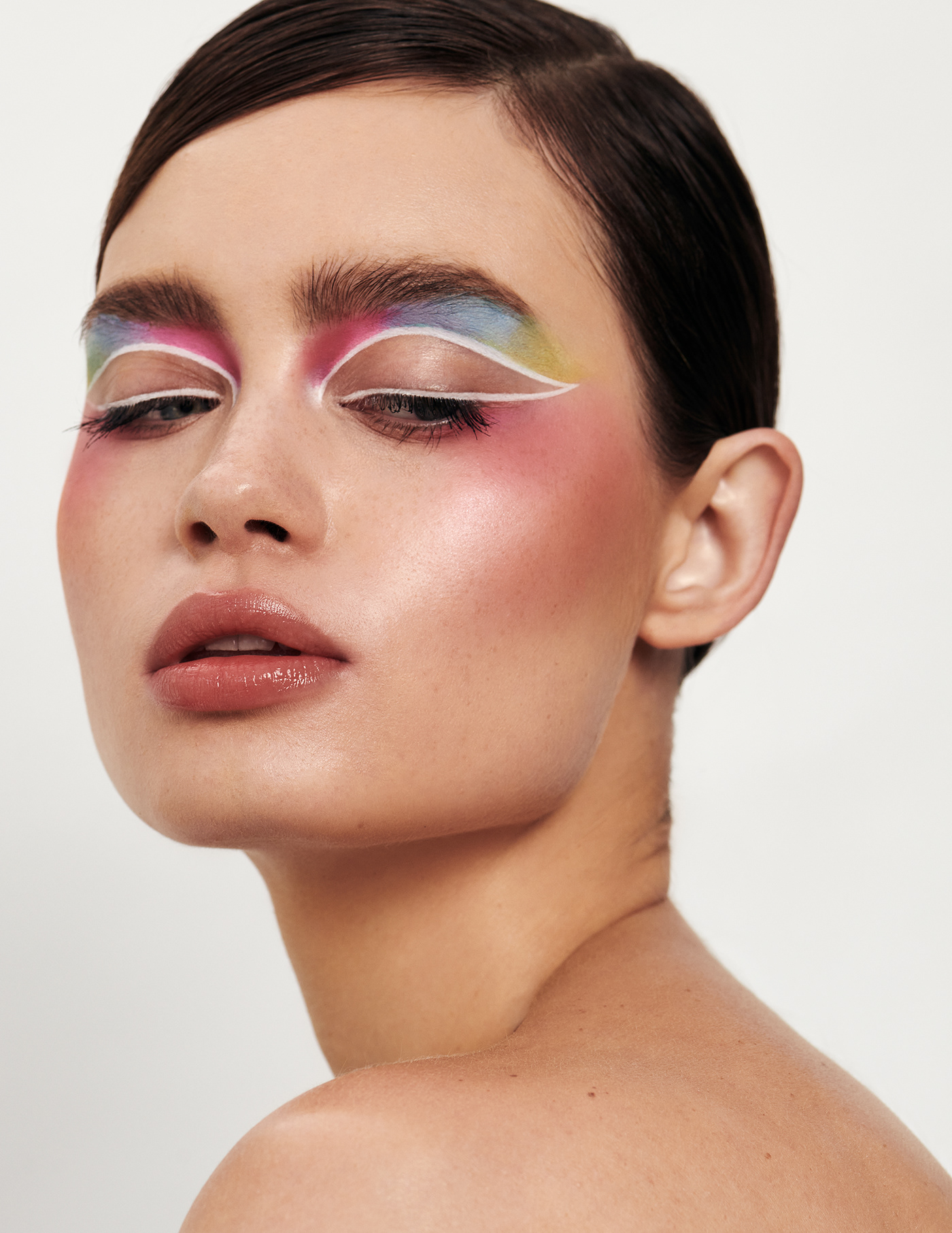 beauty beauty editorial BEAUTY PHOTOGRAPHER Los Angeles magazine makeup makeup artist retouch