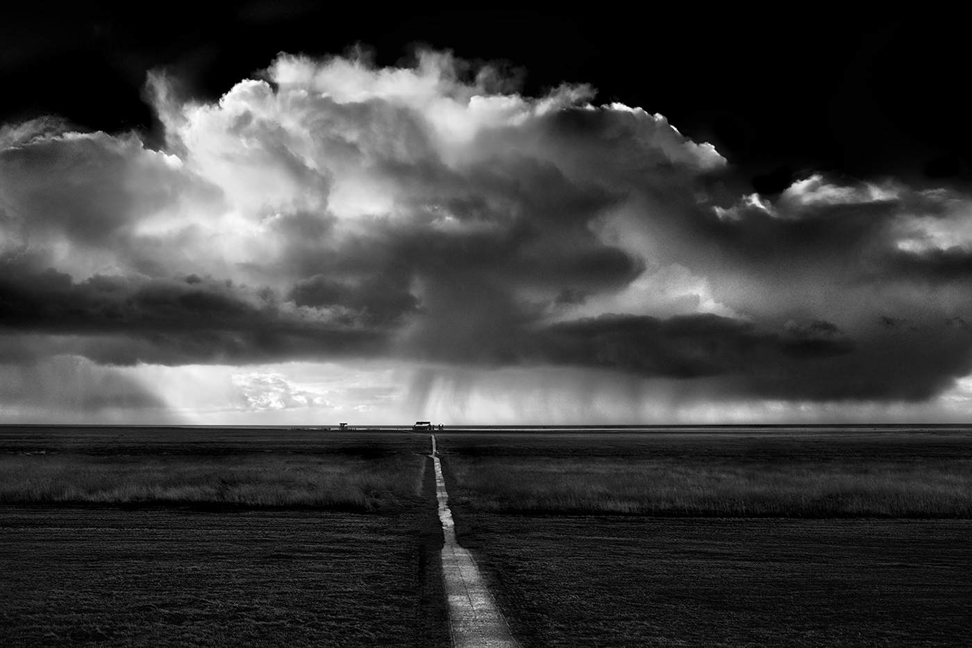 North Sea St. Peter-Ording black and white coastline Landscape landscape photography monochrome photography Nature clouds spo