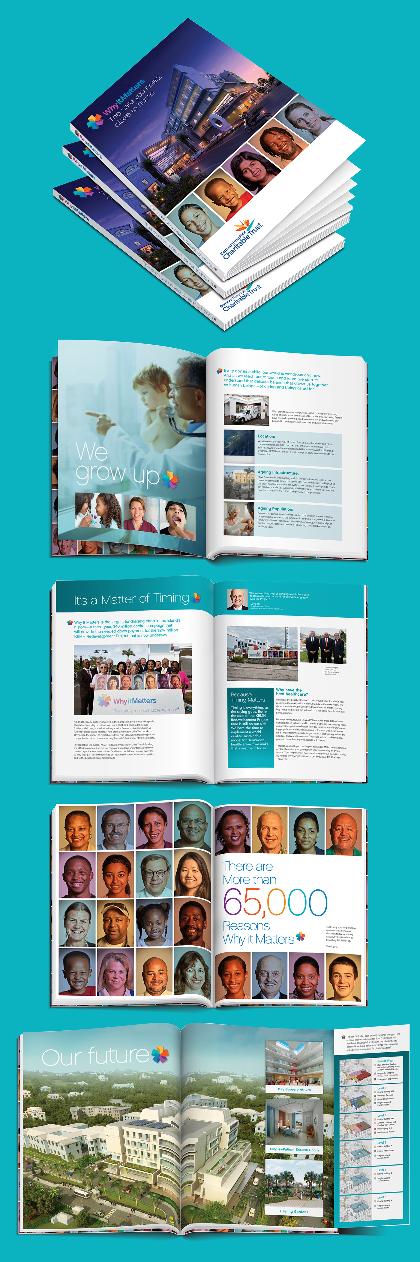 Adobe Portfolio Bermuda ad campaign Identity Design non-profit organization public service camaign Capital campaign hospital medical healthcare