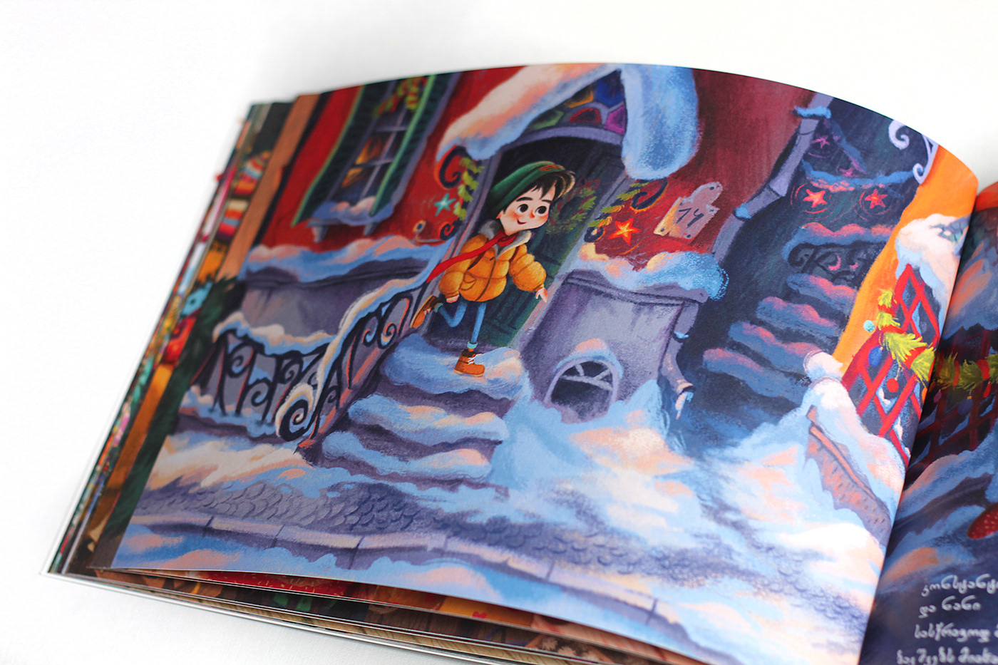 Christmas storybook book ILLUSTRATION  children personalized cute illustrations crafts   Character