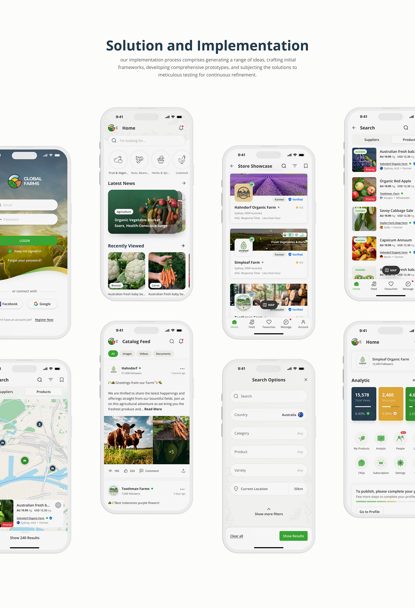 farm UX design prototype Figma Website user experience app design Case Study Mobile app user interface