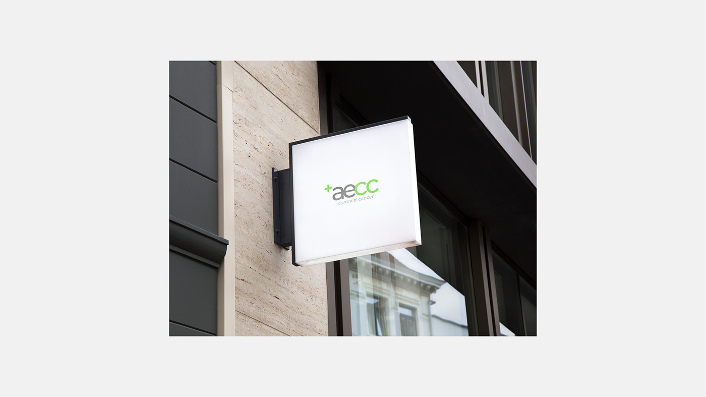brand design corporative aecc ong marca sistemademarca logo