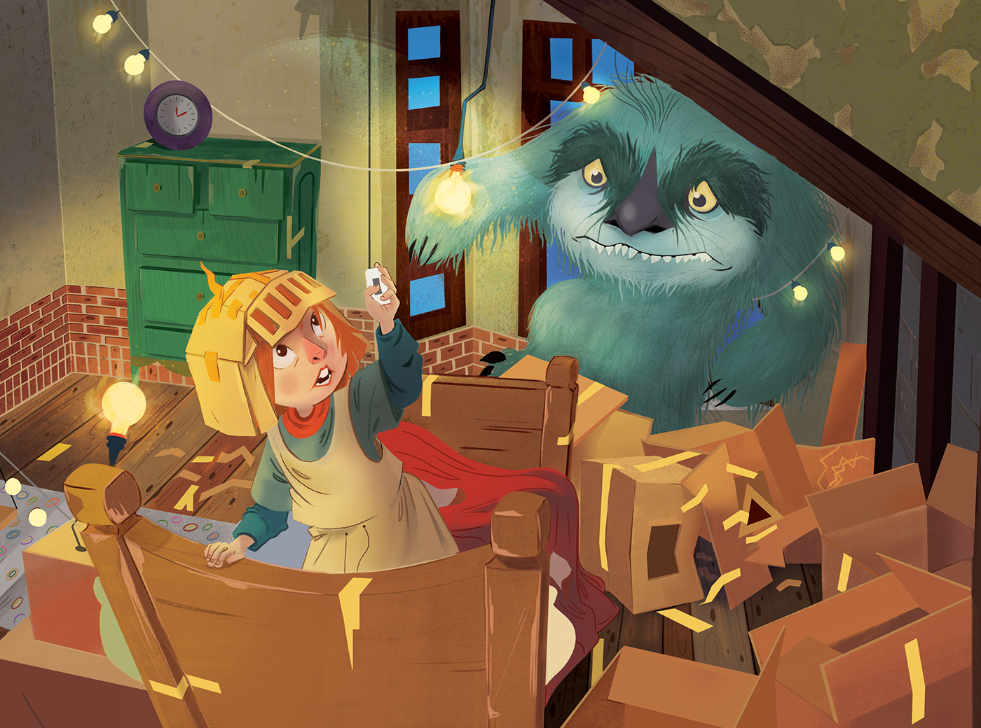 ILLUSTRATION  monster children book Picture book Story Book