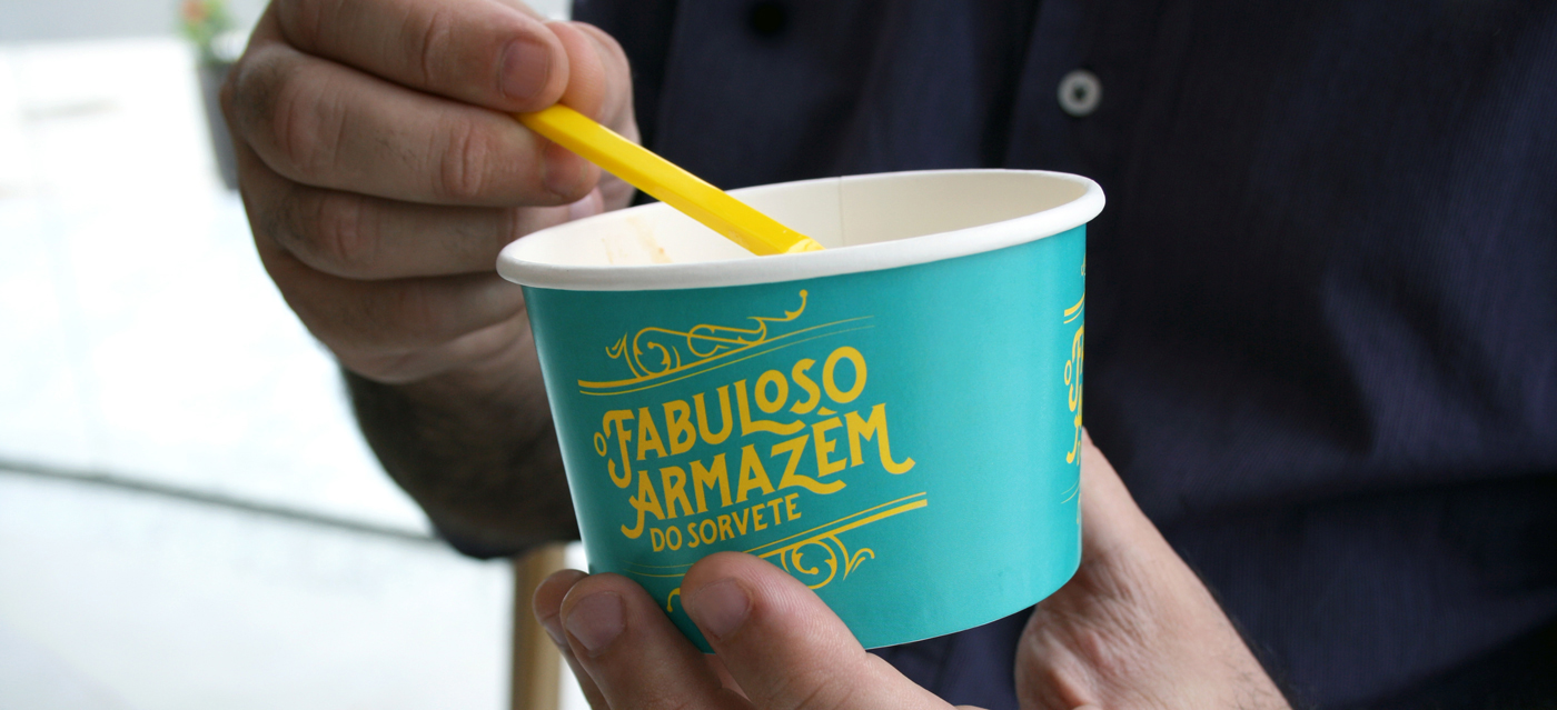 Fabuloso armazém sorvete Gelato Paleta picolé ice cream identidade naming artesanal