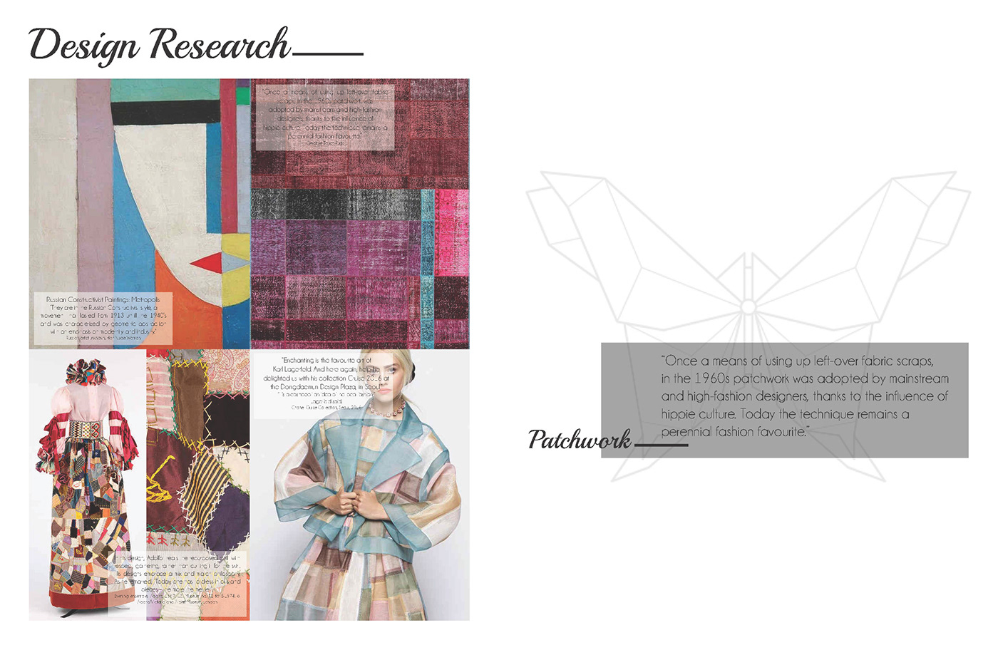 patchwork fashion design womenswear Sustainable