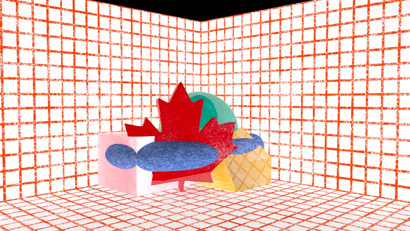 ILLUSTRATION  Canada Maple Leaf autodeck Maya 3D graphic texture