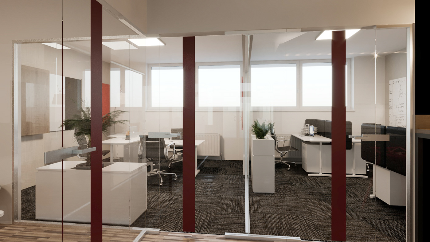 Office visualization interior design 