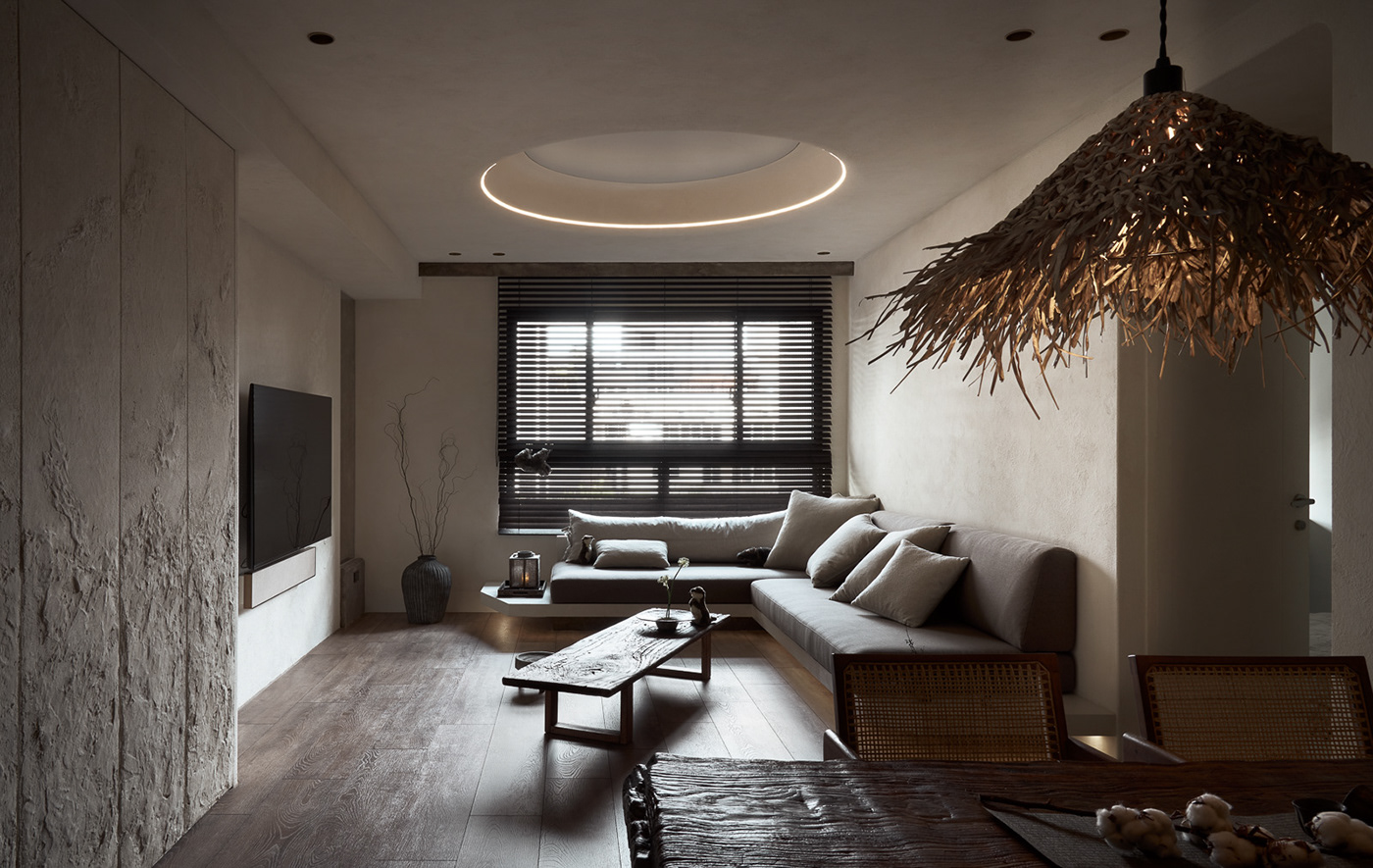 apartment architecture Interior interior design  japanese style living room minimal modern Wabisabi wabisabi interior