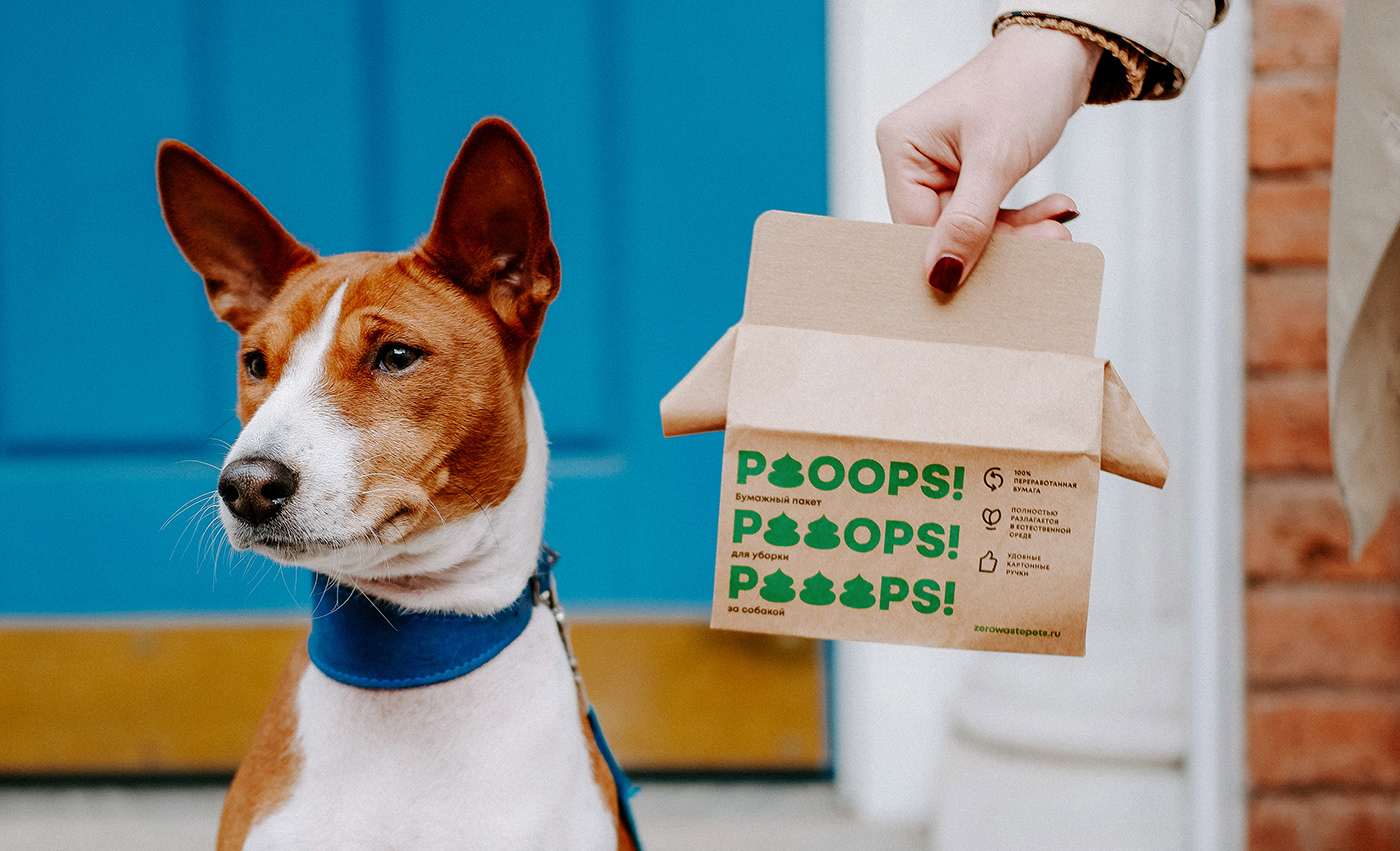 brand identity branding  dog dog care Ecology hygiene no plastic Packaging paper Pet