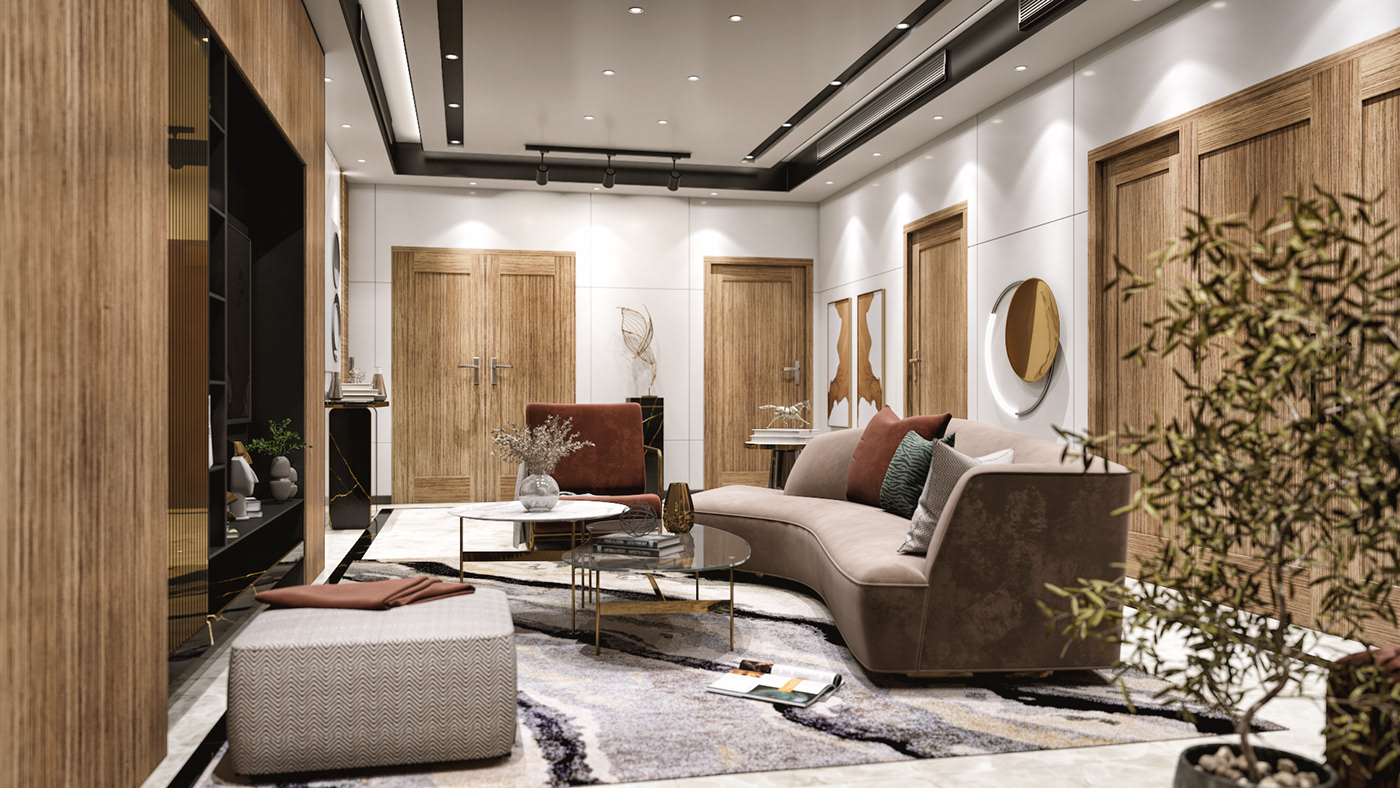 interior design  living room lounge luxury modern salon Saudi Arabia guest room Interior sitting room