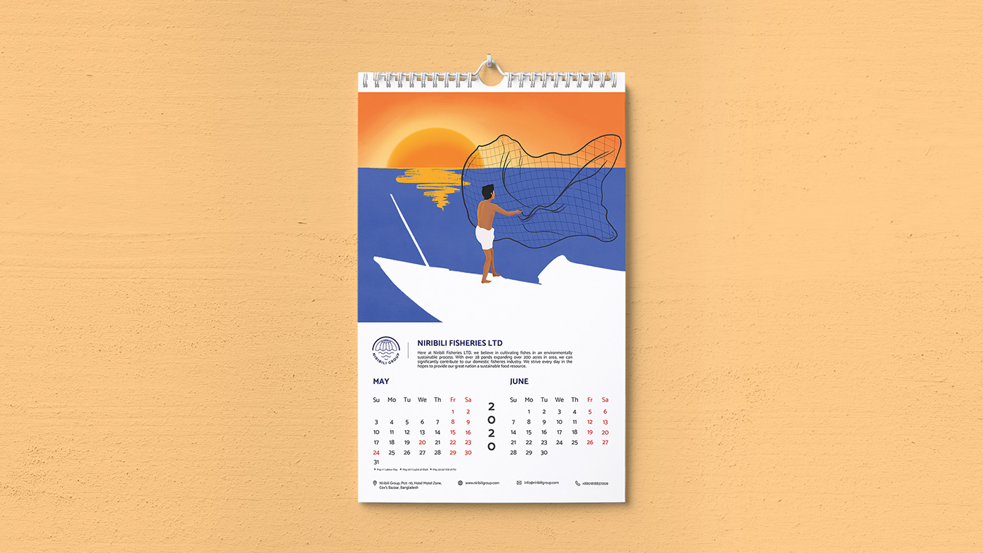 calendar calendar design ILLUSTRATION  Calendar illustration colorful calendar colorful illustrations