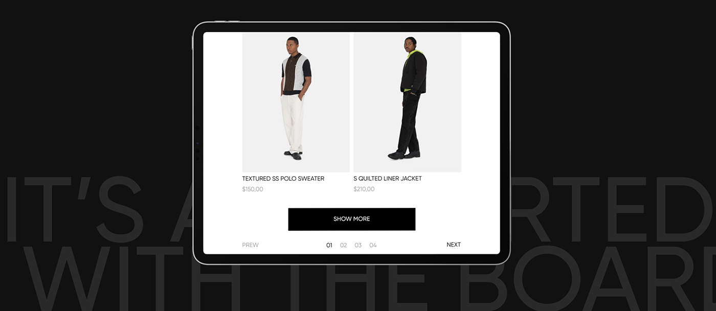 e-commerce fasion Figma redesign online store user interface ux UX UI Webdesign Website
